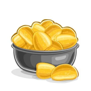 Vector illustration of Potato Chips Stock Illustration
