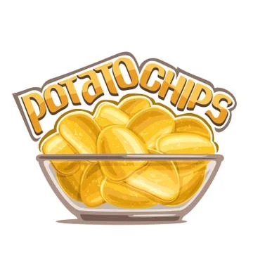 Vector illustration of Potato Chips Stock Illustration