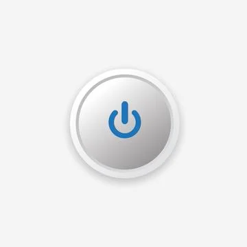 Vector illustration of power button Stock Illustration
