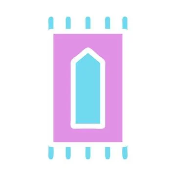 Vector Illustration of Prayer Rug Islamic Pray Stock Illustration