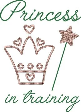 Vector illustration of princess crown Stock Illustration