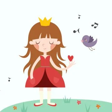 Vector illustration of princess. Stock-Illustration