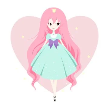 Vector illustration of princess Stock Illustration