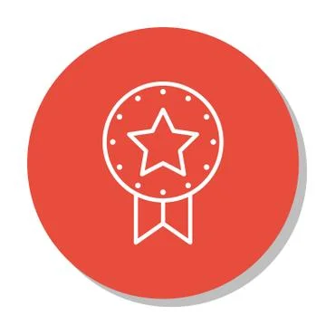 Vector Illustration Of Project Management Icon On Award, Win And Present Badg Stock Illustration