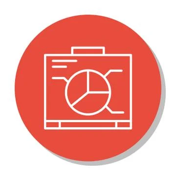 Vector Illustration Of Project Management Icon On Graph, Chart And Presentati Stock Illustration