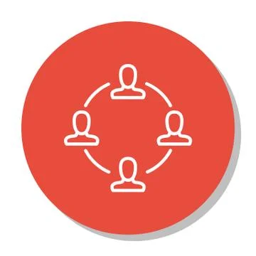 Vector Illustration Of Project Management Icon On Teamwork And Meeting In Tre Stock Illustration