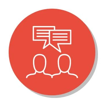 Vector Illustration Of Project Management Icon On Brainstorming, Team Meeting Stock Illustration