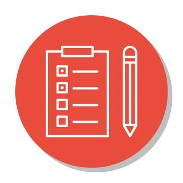 Vector Illustration Of Project Management Icon On Task List And Reminder In T Illustrazione stock