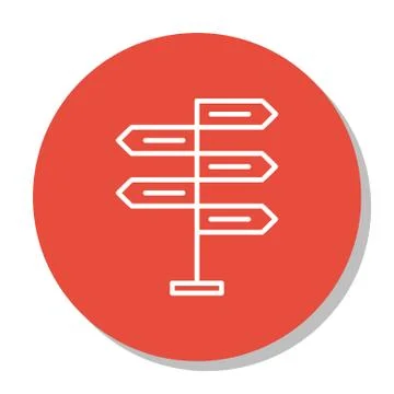 Vector Illustration Of Project Management Icon On Opportunity, Decision Makin Stock Illustration
