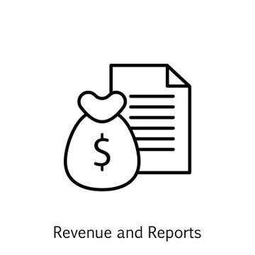 Vector Illustration Of Project Management Icon On Money, Revenue And Reports  Stock Illustration