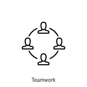 Vector Illustration Of Project Management Icon On Teamwork And Meeting In Tre Stock Illustration