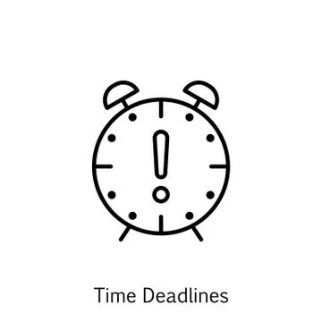 Vector Illustration Of Project Management Icon On Deadline And Time Managemen Stock Illustration