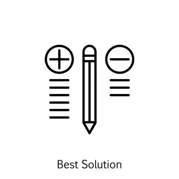 Vector Illustration Of Project Management Icon On Decision Making And Best So Stock Illustration