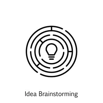 Vector Illustration Of Project Management Icon On Idea, Creativity And Brains Stock Illustration