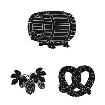 Vector illustration of pub and bar symbol. Set of pub and interior vector icon Stock Illustration