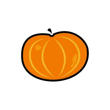 Vector illustration. pumpkin icon on white background. Stock Illustration