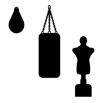 Vector illustration of a punching bag Stock Illustration