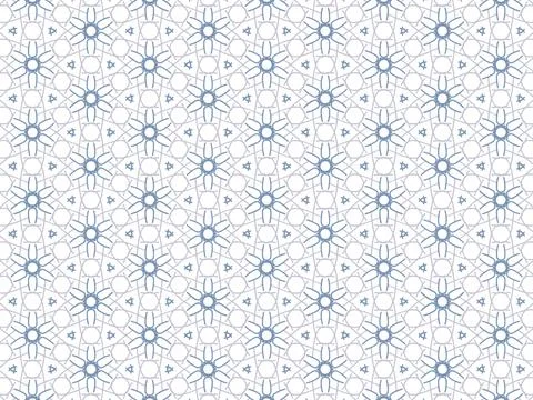 Vector Illustration of Purple Abstract Mandala or Ikat Texture Seamless Patte Stock Illustration