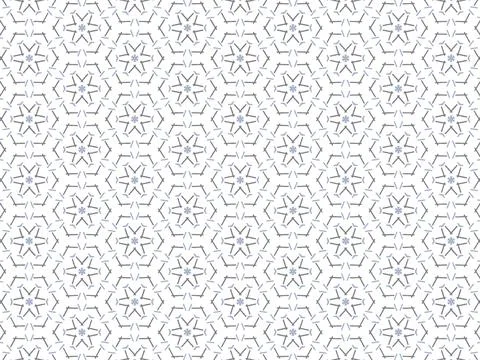 Vector Illustration of Purple Abstract Mandala or Ikat Texture Seamless Patte Stock Illustration