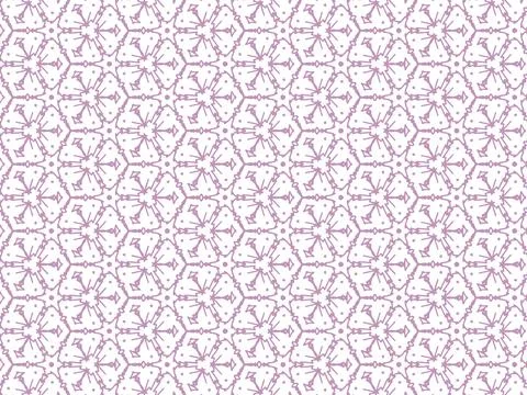 Vector Illustration of Purple Abstract Mandala or Ikat Texture Seamless Patte Stock Illustration