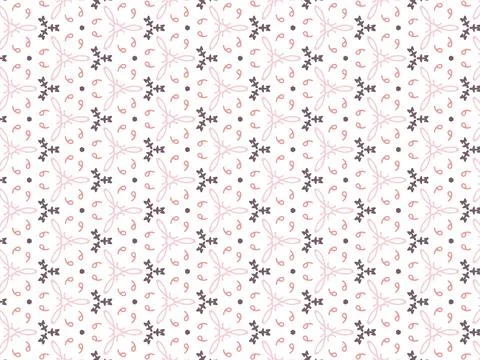 Vector Illustration of Purple Abstract Mandala or Ikat Texture Seamless Patte Stock Illustration