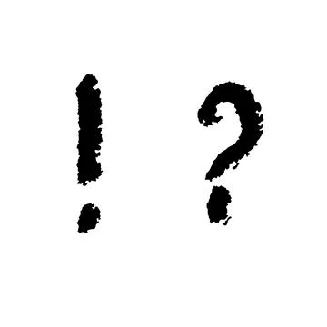 Vector illustration of question mark and exclamation mark Stock Illustration