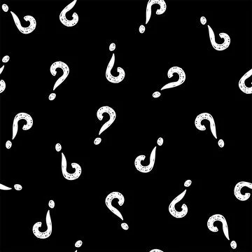 Vector illustration. Question mark seamless pattern. Seamless vector pattern Illustrazione stock