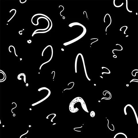 Vector illustration. Question mark seamless pattern. Seamless vector pattern Stock Illustration