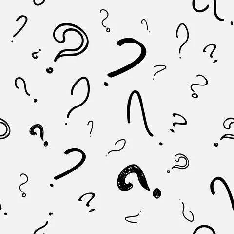 Vector illustration. Question mark seamless pattern. Seamless vector pattern イラスト素材