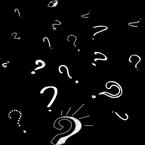 Vector illustration. Question mark seamless pattern. Seamless vector pattern Stock Illustration
