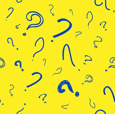 Vector illustration. Question mark seamless pattern. Seamless vector pattern Stock Illustration