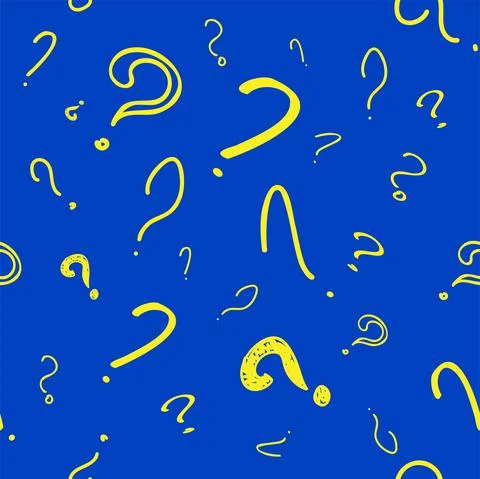 Vector illustration. Question mark seamless pattern. Seamless vector pattern Stock Illustration