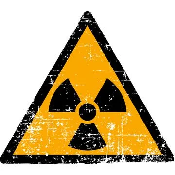 Vector illustration of a radioactive material and ionizing radiation hazard s Stock Illustration