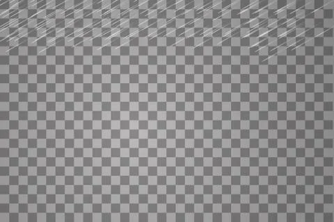 Vector illustration rain isolated on a transparent background Illustrazione stock