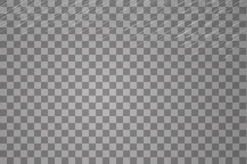 Vector illustration rain isolated on a transparent background Stock Illustration