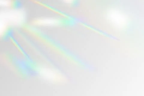 Vector illustration of rainbow flare overlay effect mockup. Blurred reflection Stock Illustration