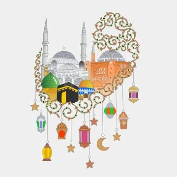 Vector Illustration of Ramadan Kareem Greetings Card Stock Illustration