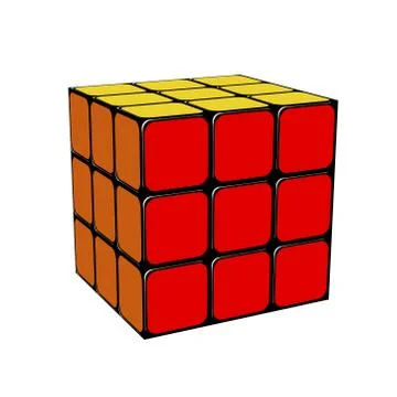 Vector illustration of realistic dice cube Stock Illustration