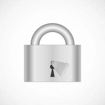 Vector illustration with a realistic metal Stock Illustration