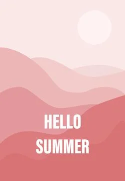 Vector illustration. Recreation and summer vacation concept. Great summer p.. Stock Illustration