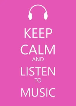 Vector illustration of a red background with white lettering and  keep calm Иллюстрация