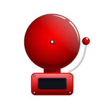 Vector illustration of red fire alarm bell Stock-Illustration