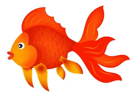 Vector Illustration of Red Fish isolated on white background Stock Illustration