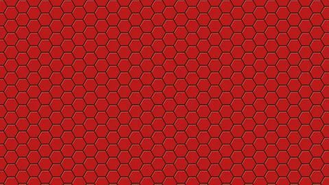 Vector illustration of red hexagon background. Technology pattern. Stock Illustration