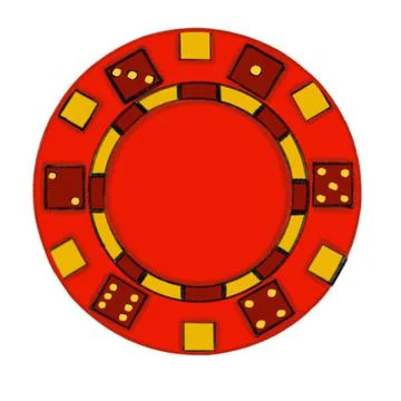 Vector illustration of red poker chips Stock Illustration