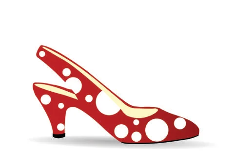 Vector illustration a red shoe Stock Illustration