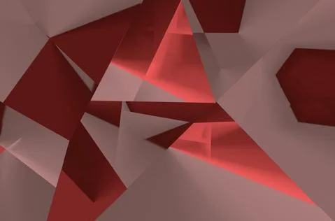 A vector illustration of red wallpaper with triangular shapes. Linear gradien Stockillustratie