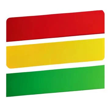 Vector illustration of red , yellow and green colors of flag of Black history 스톡 일러스트