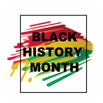 Vector illustration of red , yellow and green colors of flag of Black history Stock Illustration