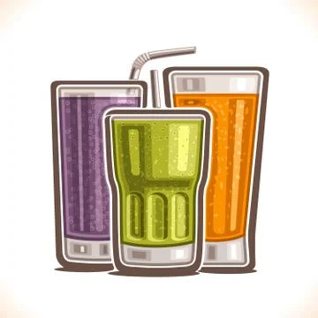 Vector illustration of refreshing Drinks Stock Illustration